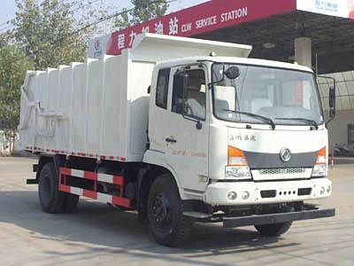 國(guó)五東風(fēng)嘉運(yùn)壓縮式對(duì)接垃圾車(chē)